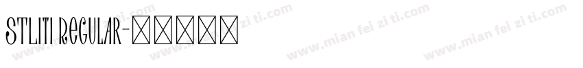 STLiti Regular字体转换